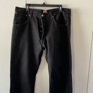 Men’s Levi’s Original 501 Black Jeans 37x32